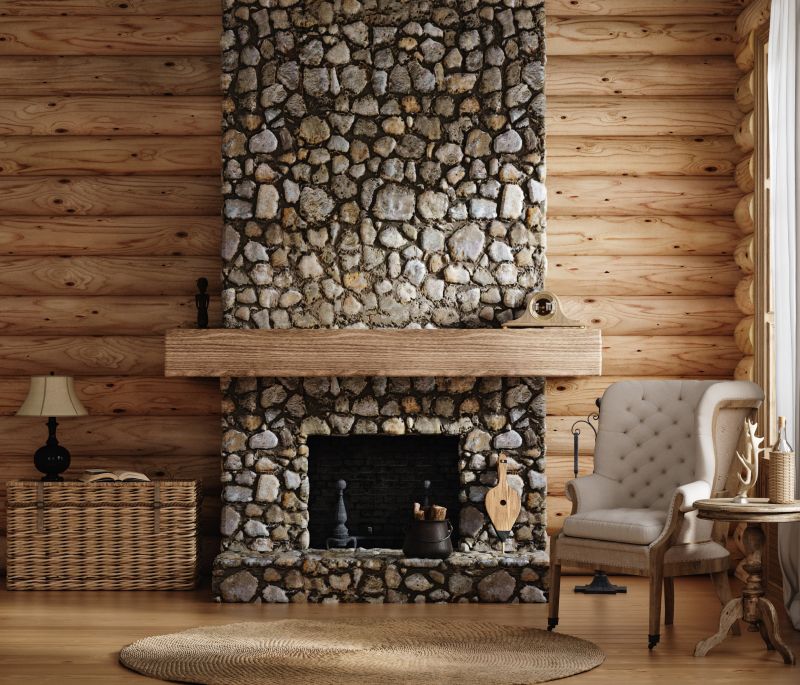 Stone Fireplace Construction